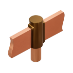 Earth Rod to Flat Tape Clamp | Copper Grounding Clamp for Earthing Systems