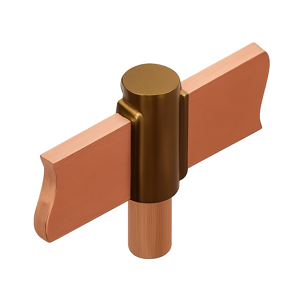 Earth Rod to Flat Tape Clamp Earth Rod to Flat Tape Clamp | Copper Grounding Clamp for Earthing Systems - Image 1