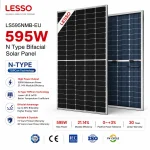 Lesso 595W N Type Bifacial Solar Panel Price In Bangladesh